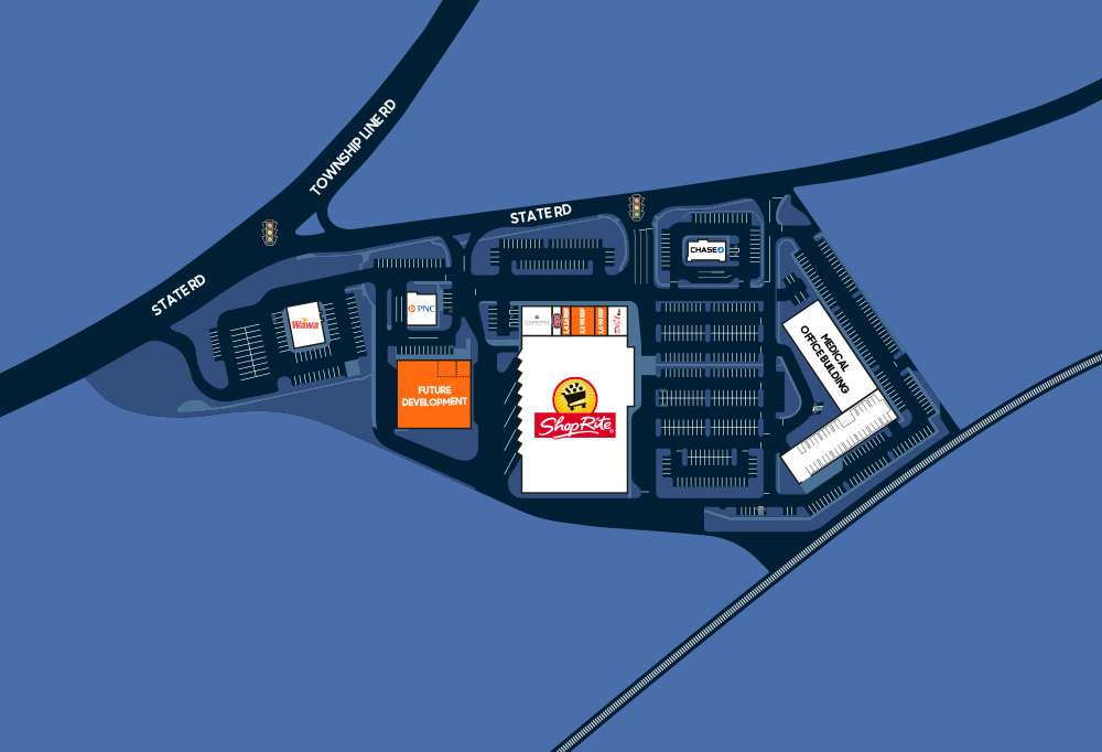 Drexeline Town Center Site Map 2024